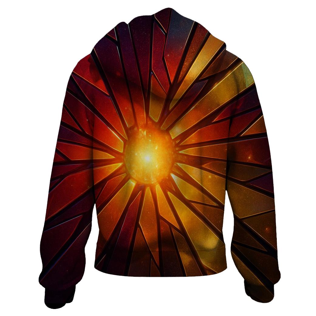 Solar Flare Mosaic heavyweight hoodies