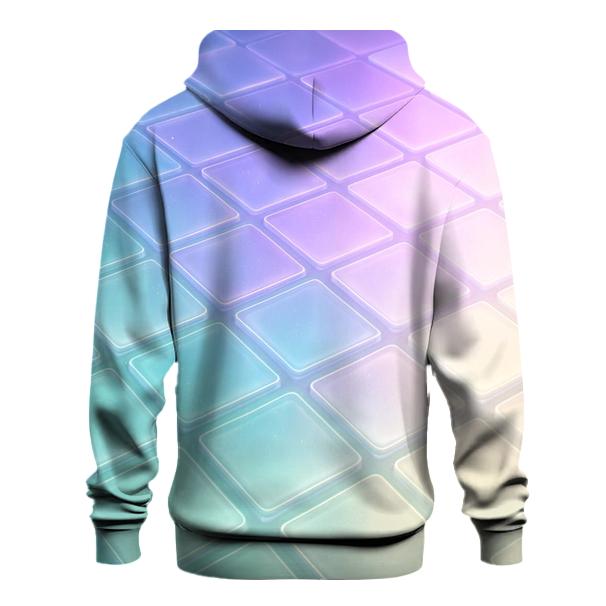 Iridescent Grid Meadow lightweight hoodies