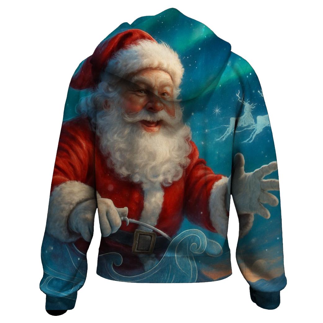Aurora Sleigh Portrait zip-up hoodies