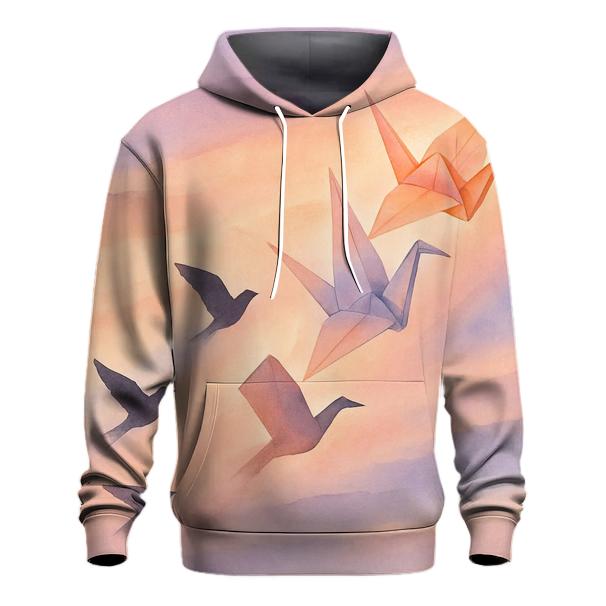 Paper Crane Sunset custom hoodies