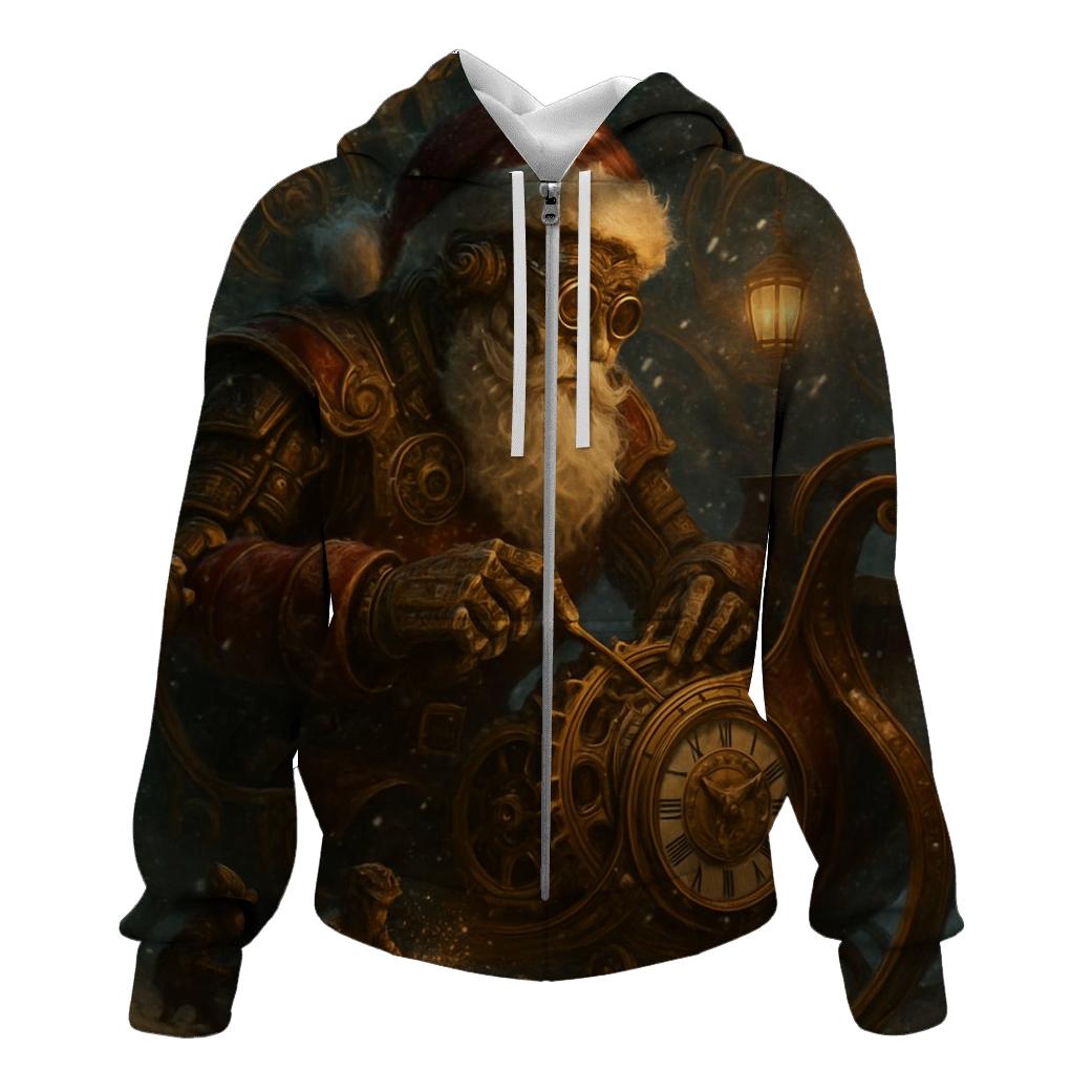 Victorian Clockwork Santa hoodie trends