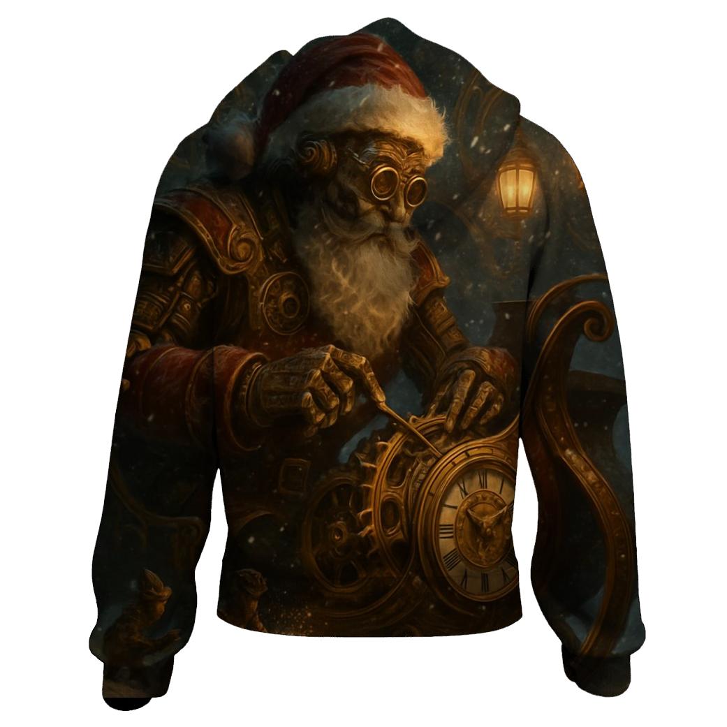 Victorian Clockwork Santa hoodie trends