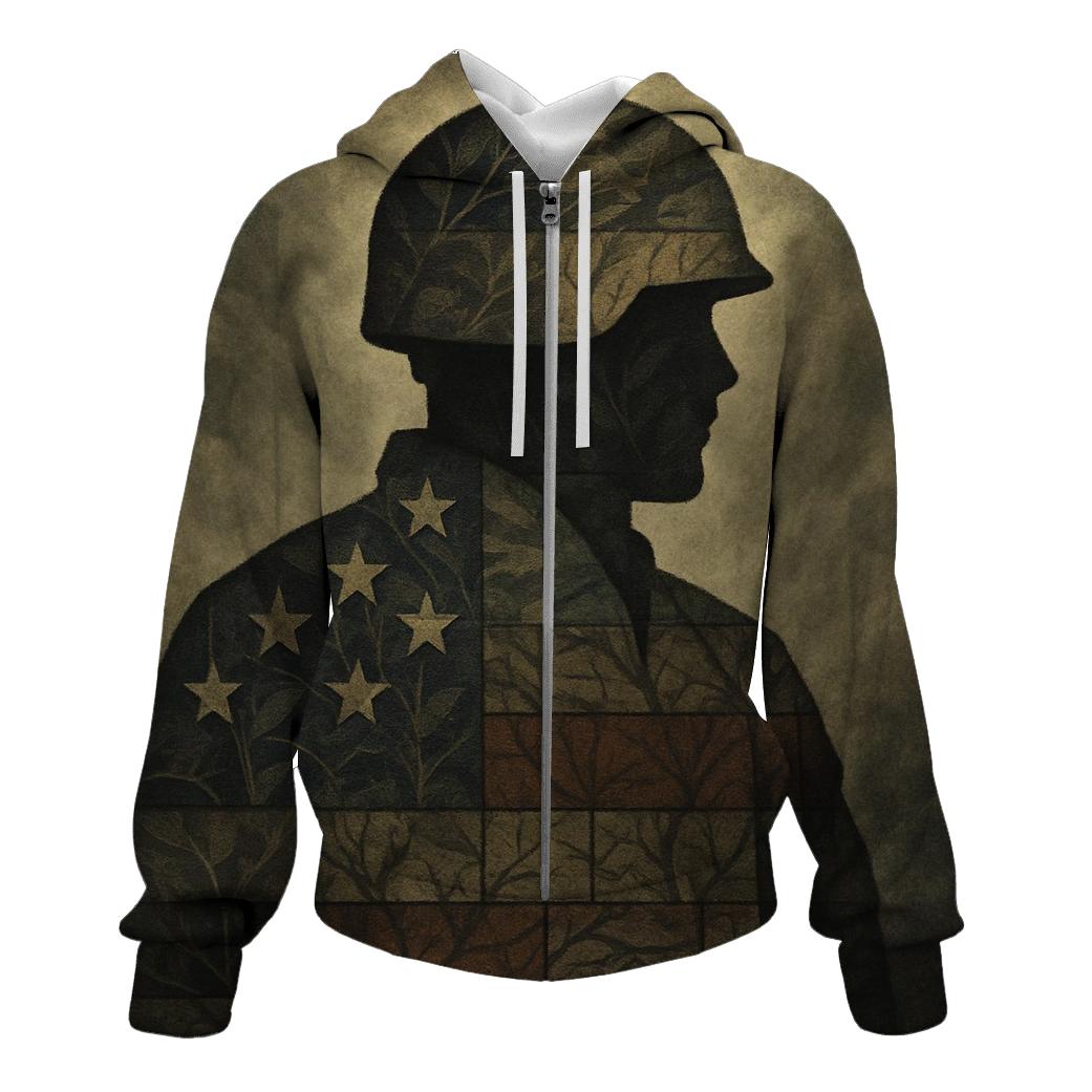 Camouflage Flag Fusion hoodie trends