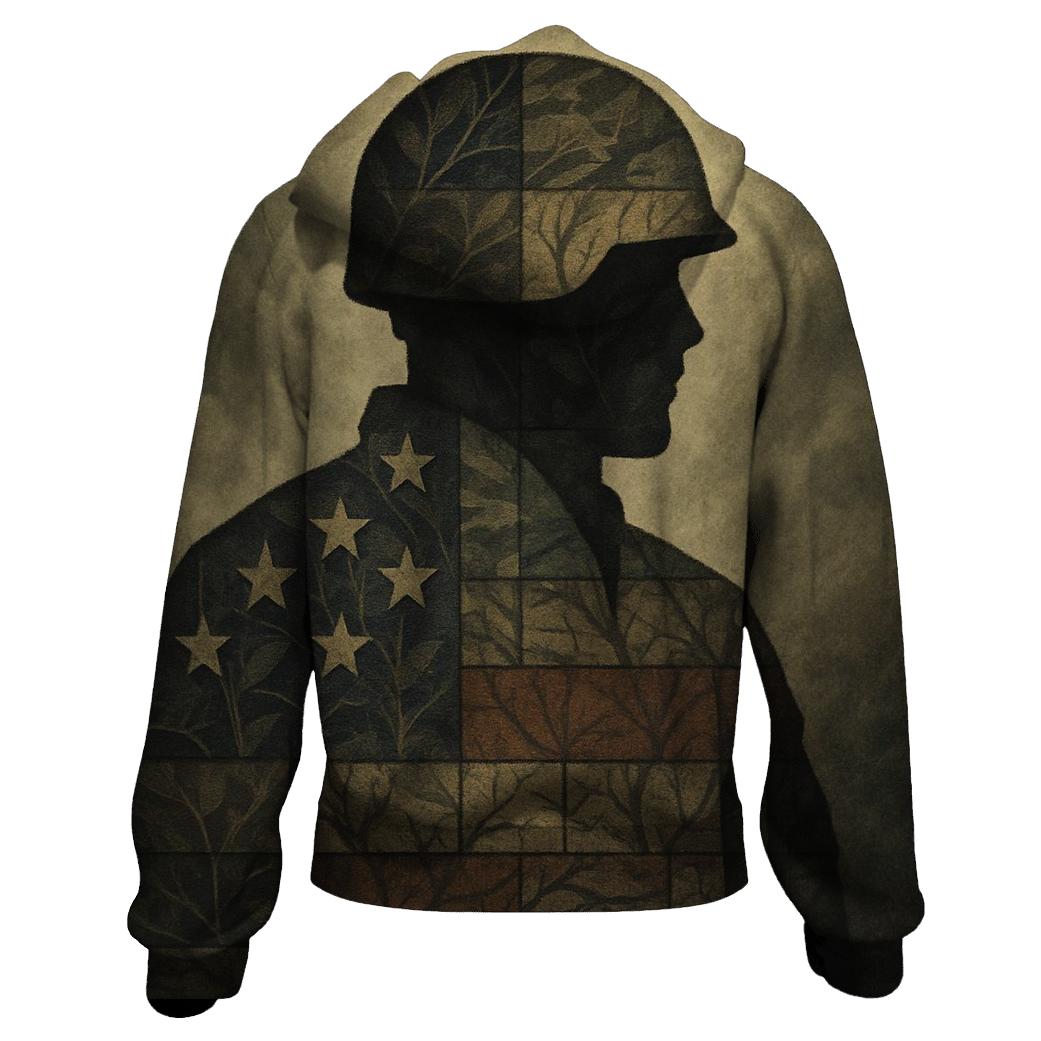 Camouflage Flag Fusion hoodie trends