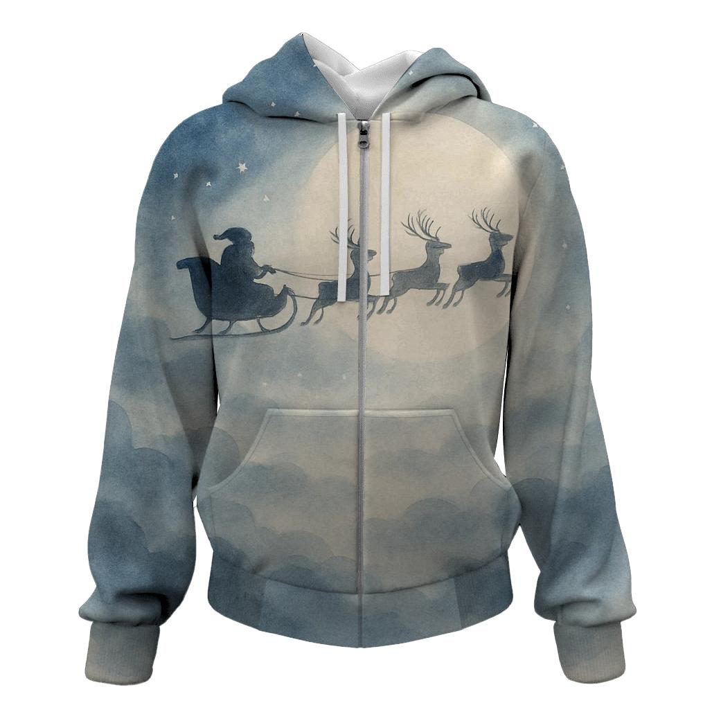 Midnight Sleigh Silhouette hoodie trends