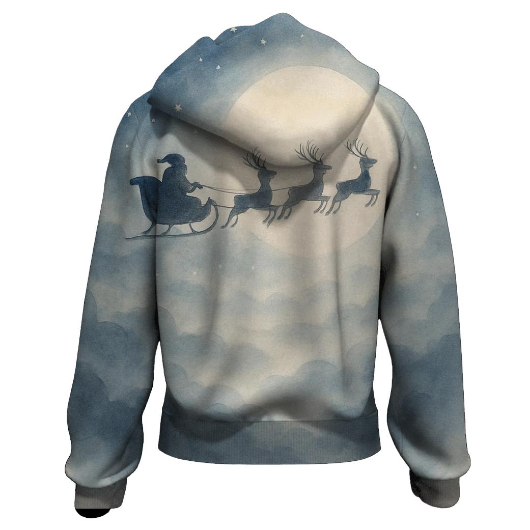 Midnight Sleigh Silhouette hoodie trends