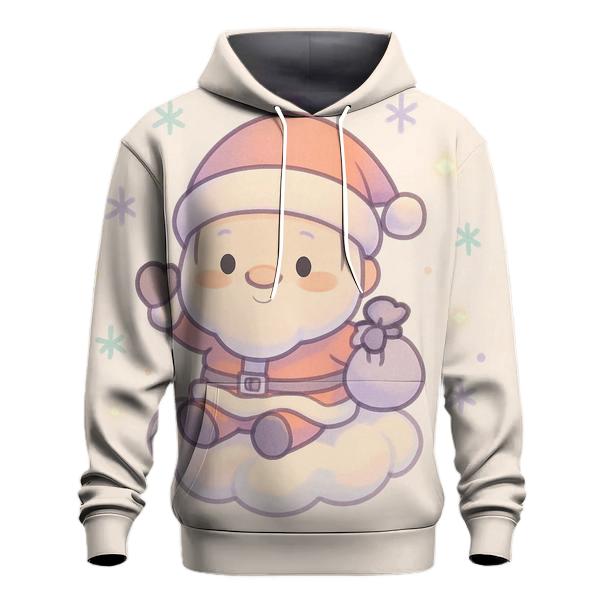 Chibi Candy Cloud Santa heavyweight hoodies