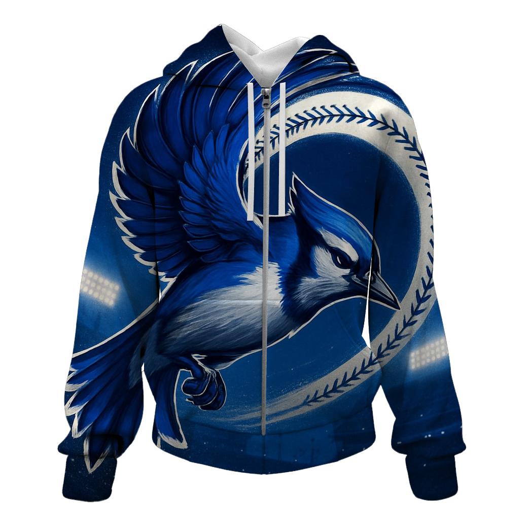 Blue Jays Skyborne Strike graphic hoodies