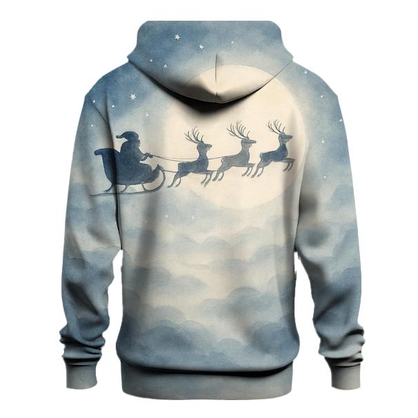 Midnight Sleigh Silhouette lightweight hoodies