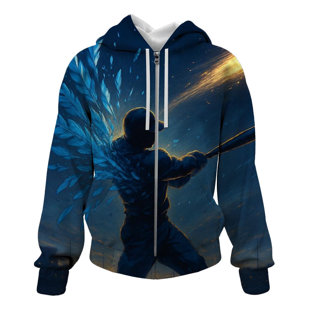 Feathered Home Run Blue Jays printed hoodies