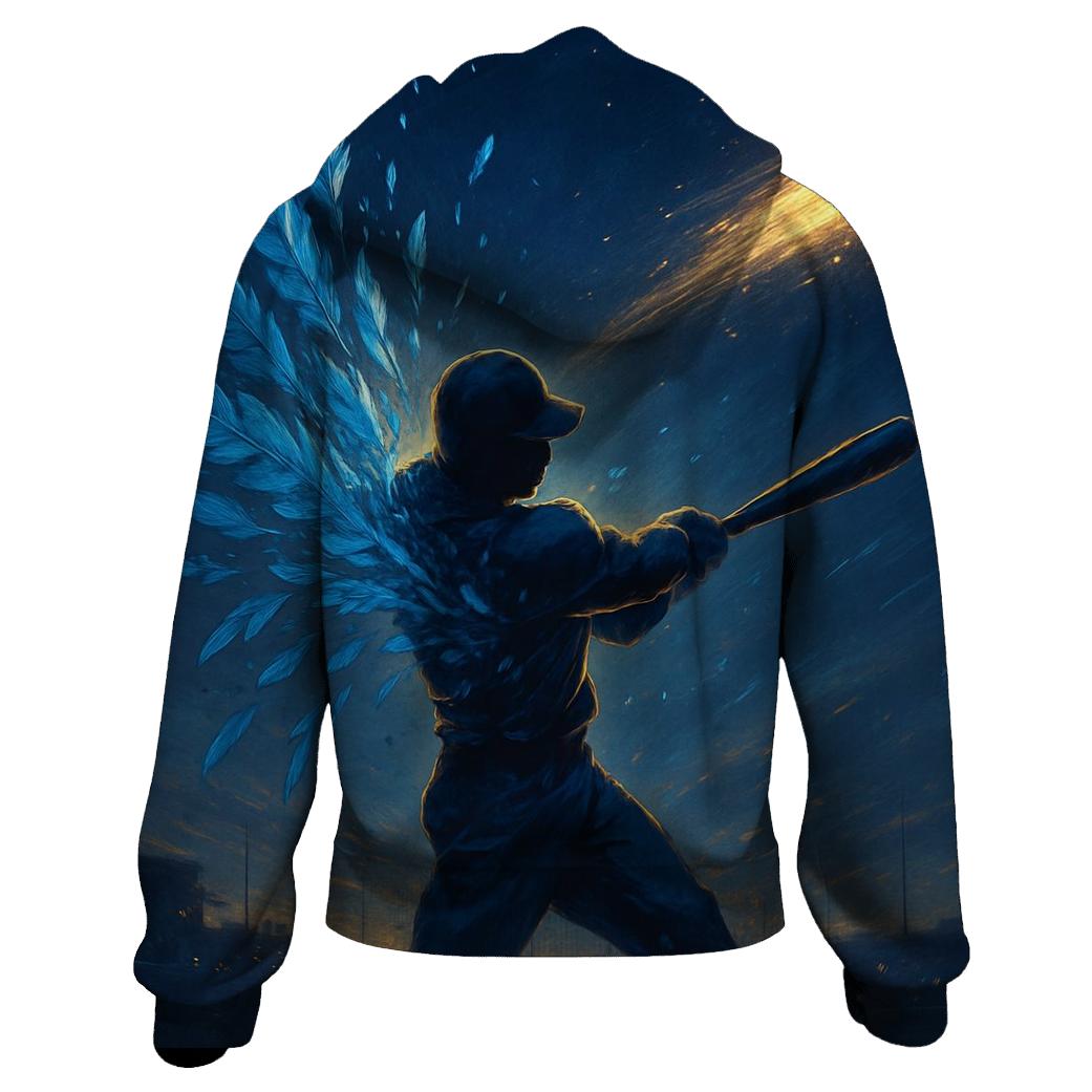 Feathered Home Run Blue Jays printed hoodies