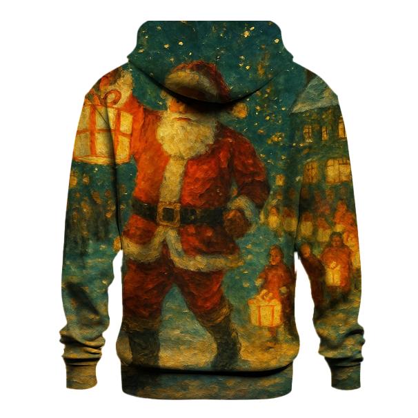 Festival Lantern Santa printed hoodies
