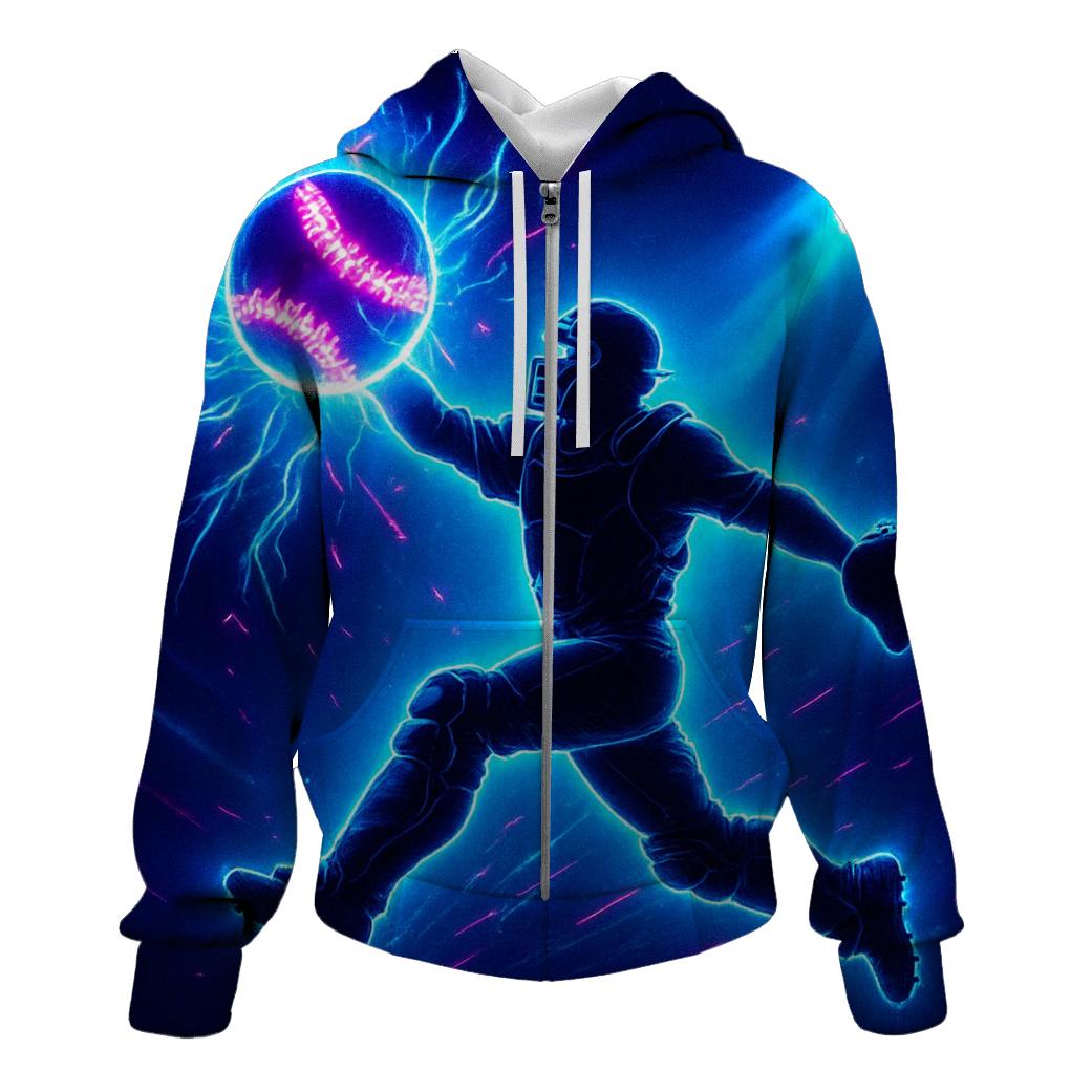 Electric Catch With Blue Jays Energy pullover hoodies