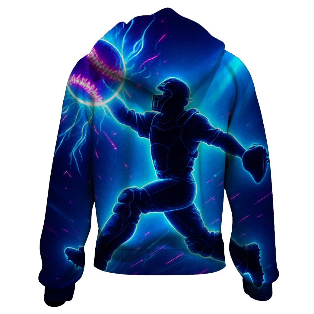 Electric Catch With Blue Jays Energy pullover hoodies