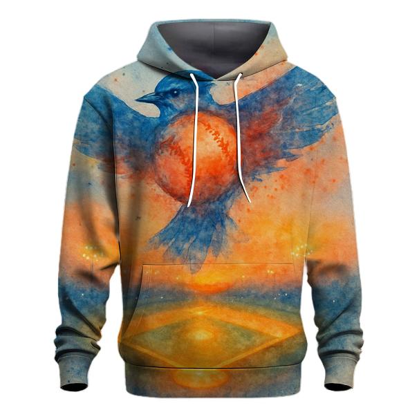 Blue Jays Flight Over Diamond embroidered hoodies