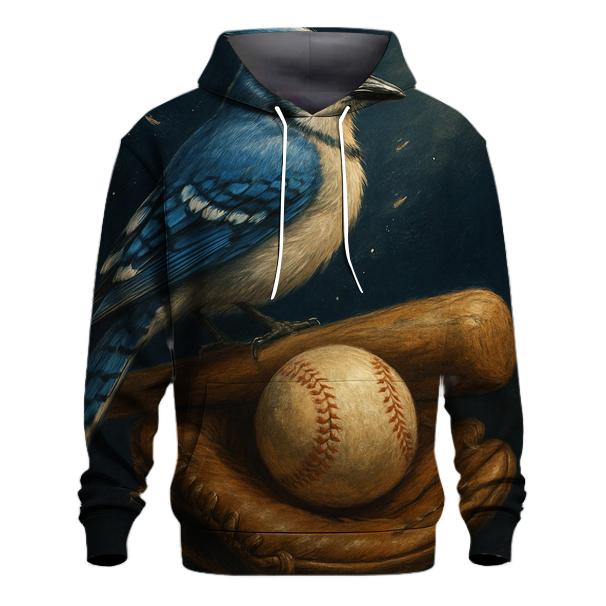 Blue Jays Feathered Glove Close Up heavyweight hoodies