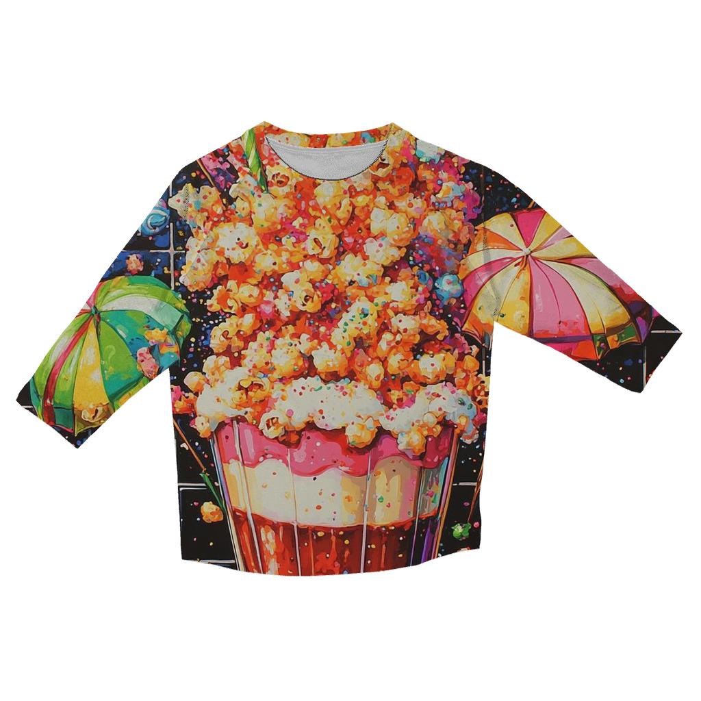 Retro Soda Fountain Riot fashion 3/4 sleeve shirts
