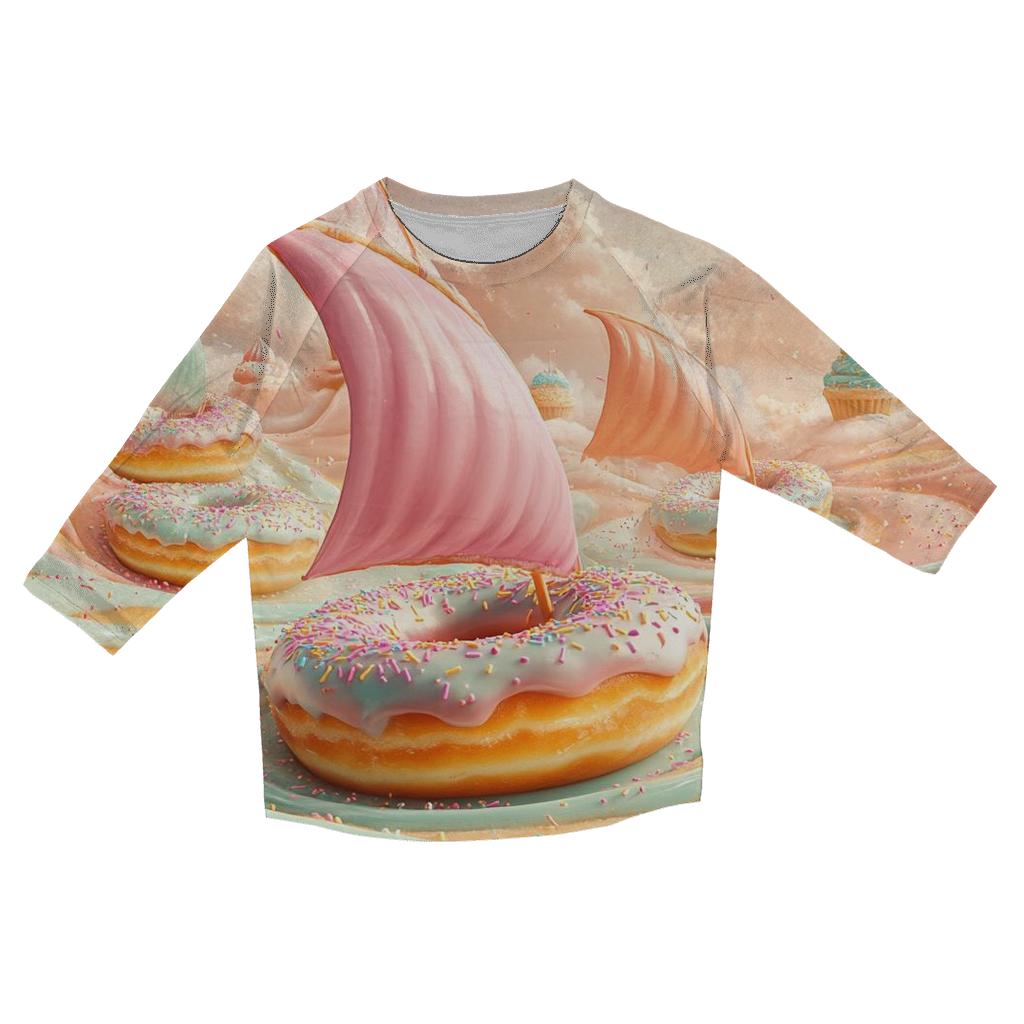 Sprinkle Storm Donut Armada designer 3/4 sleeve blouses
