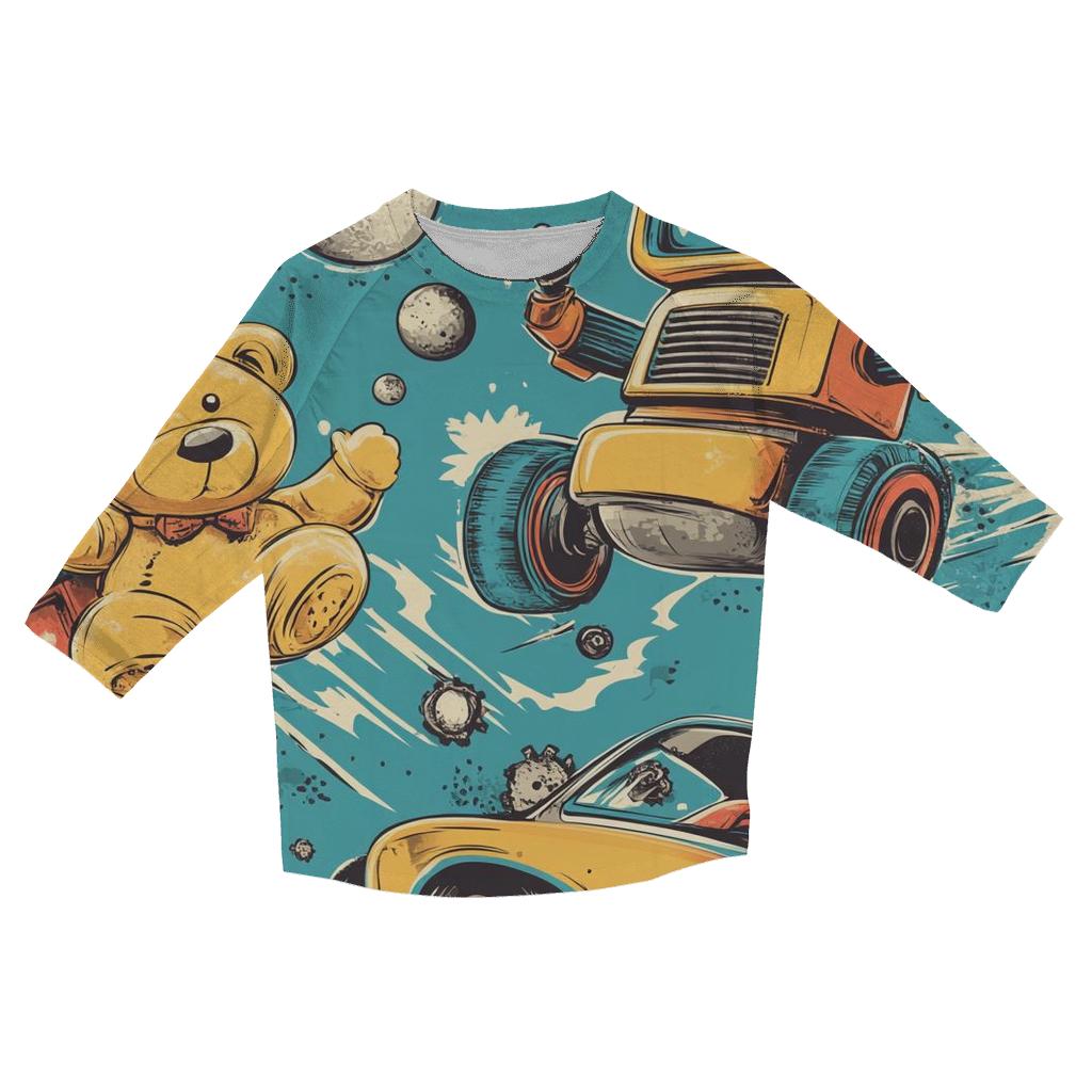 Time-Loop Toybox Rumble custom 3/4 sleeve shirts