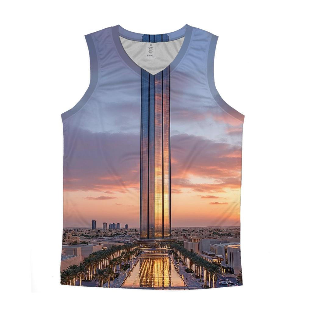 Burj Khalifa - Dubai graphic print tank tops