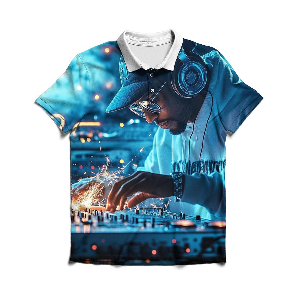 Dre Studio Heat embroidered polo tops