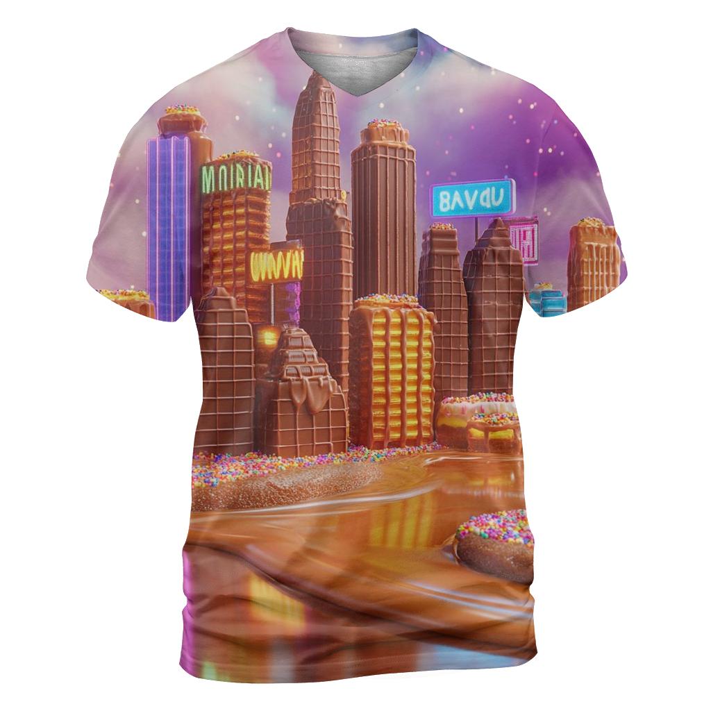 Chocolate City Skyline unique graphic print tees