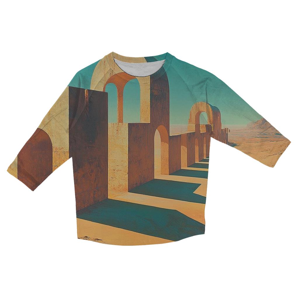 Dali Inspired Desert Dreams designer 3/4 sleeve blouses