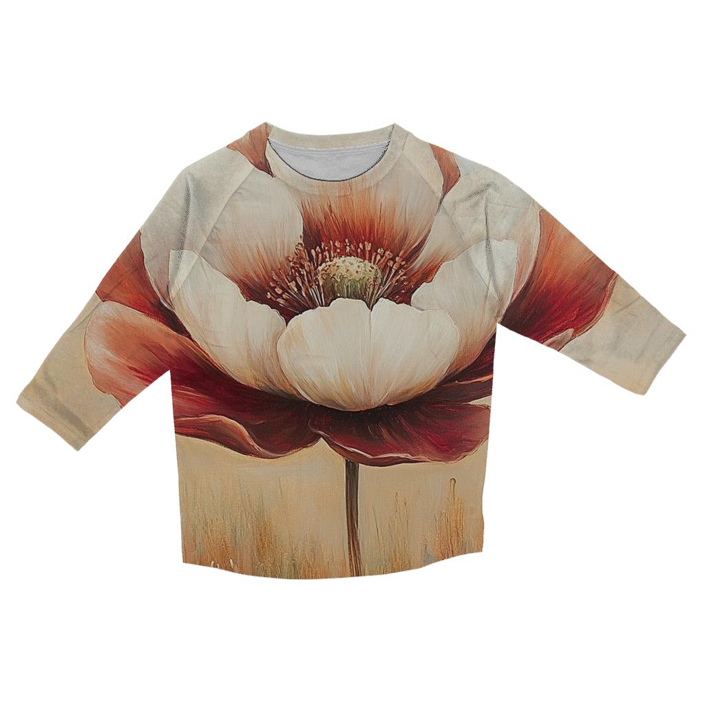 Georgia Okeeffe Inspired Desert Flowers designer 3/4 sleeve blouses