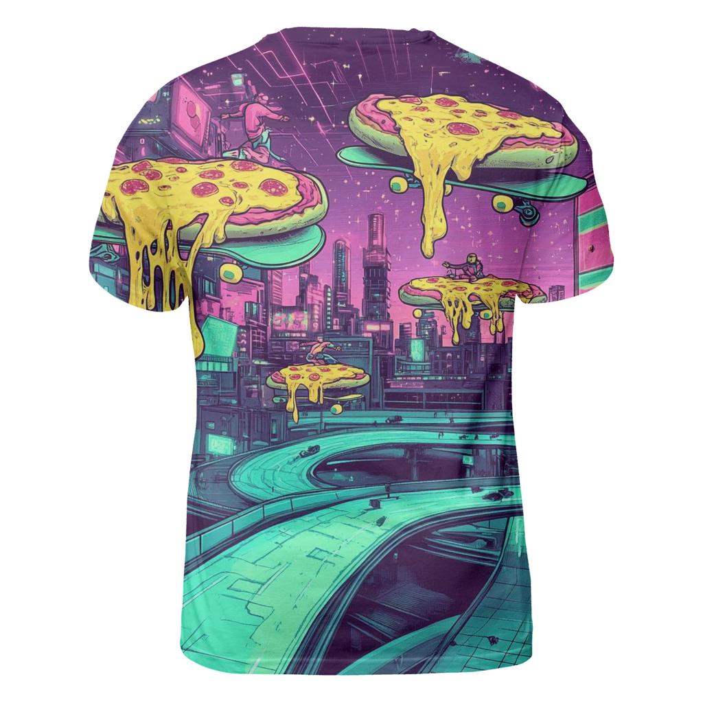 Pixel Pizza Patrol custom all-over print shirts