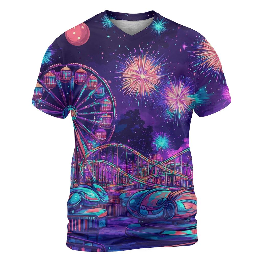 Sunset Cartoon Carnival Crash custom all-over print shirts