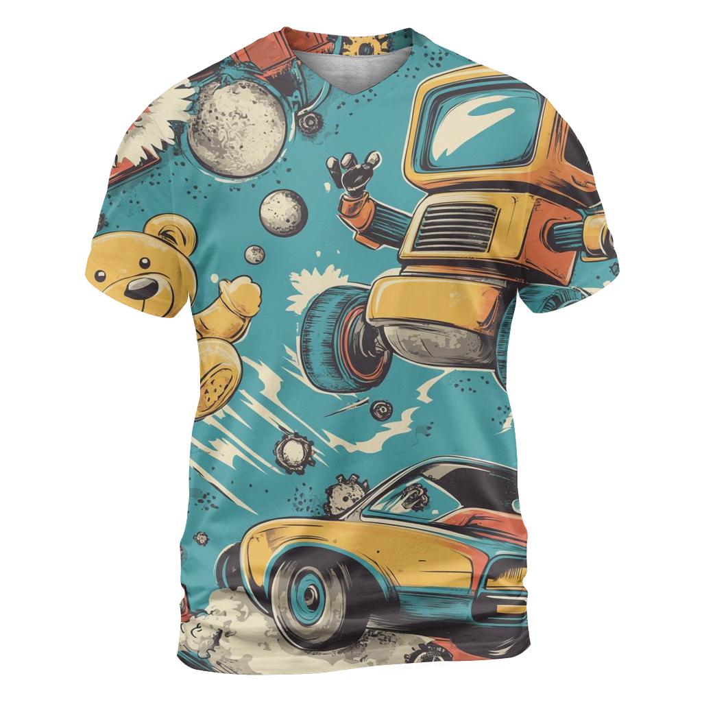 Time-Loop Toybox Rumble unique graphic print tees