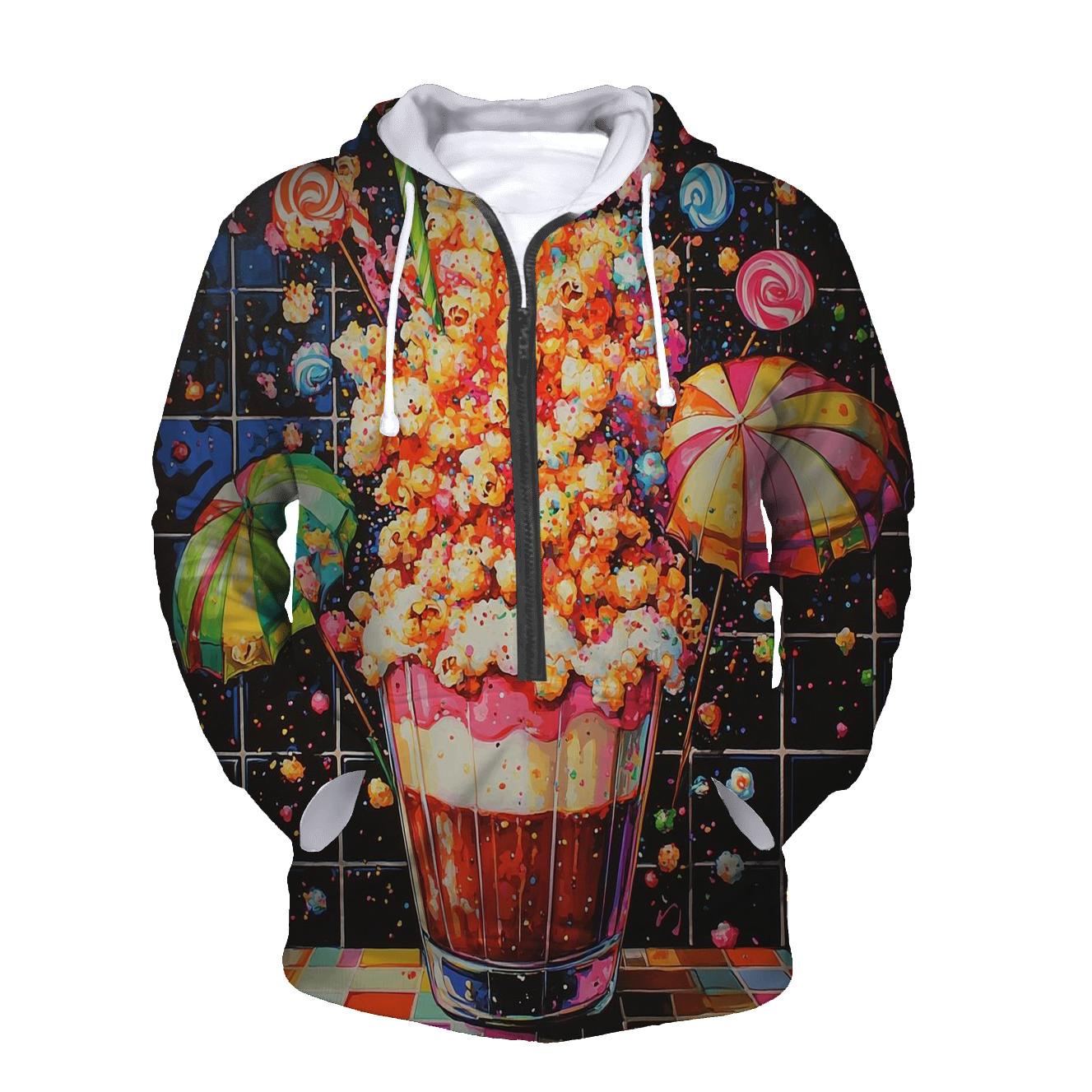 Retro Soda Fountain Riot printed hoodies
