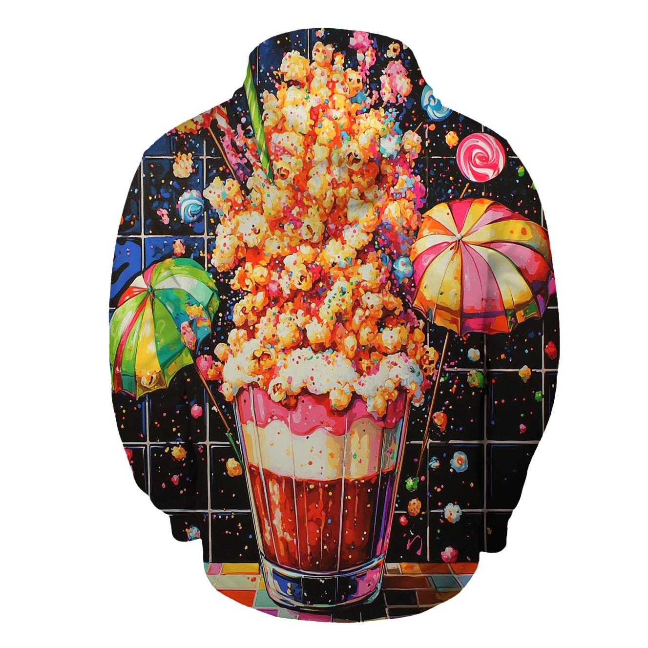 Retro Soda Fountain Riot printed hoodies