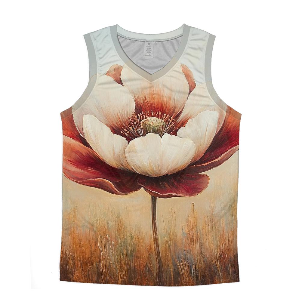 Georgia Okeeffe Inspired Desert Flowers custom tank tops