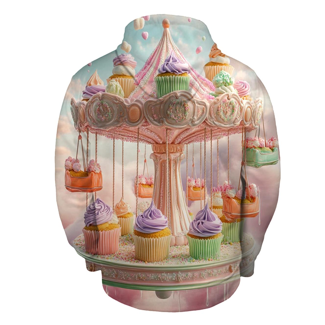 Cupcake Cloud Carousel pullover hoodies