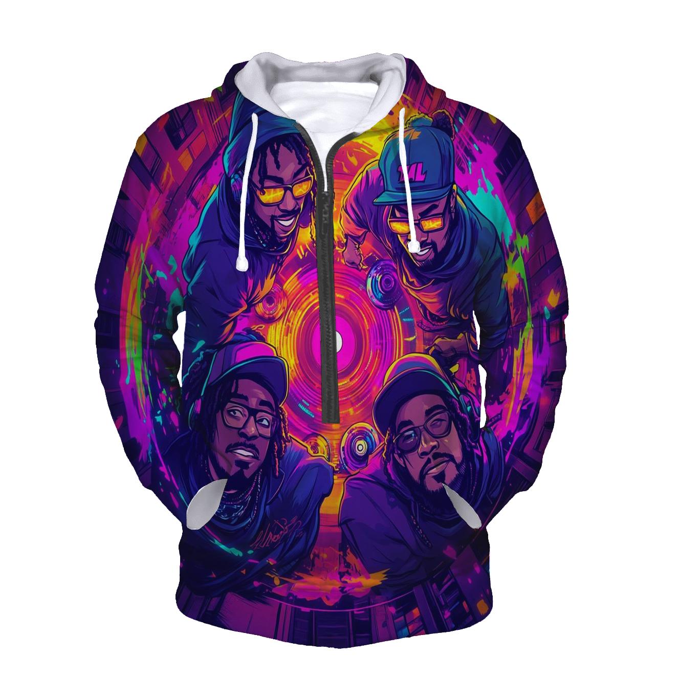 Neon Cipher Crew premium hoodies