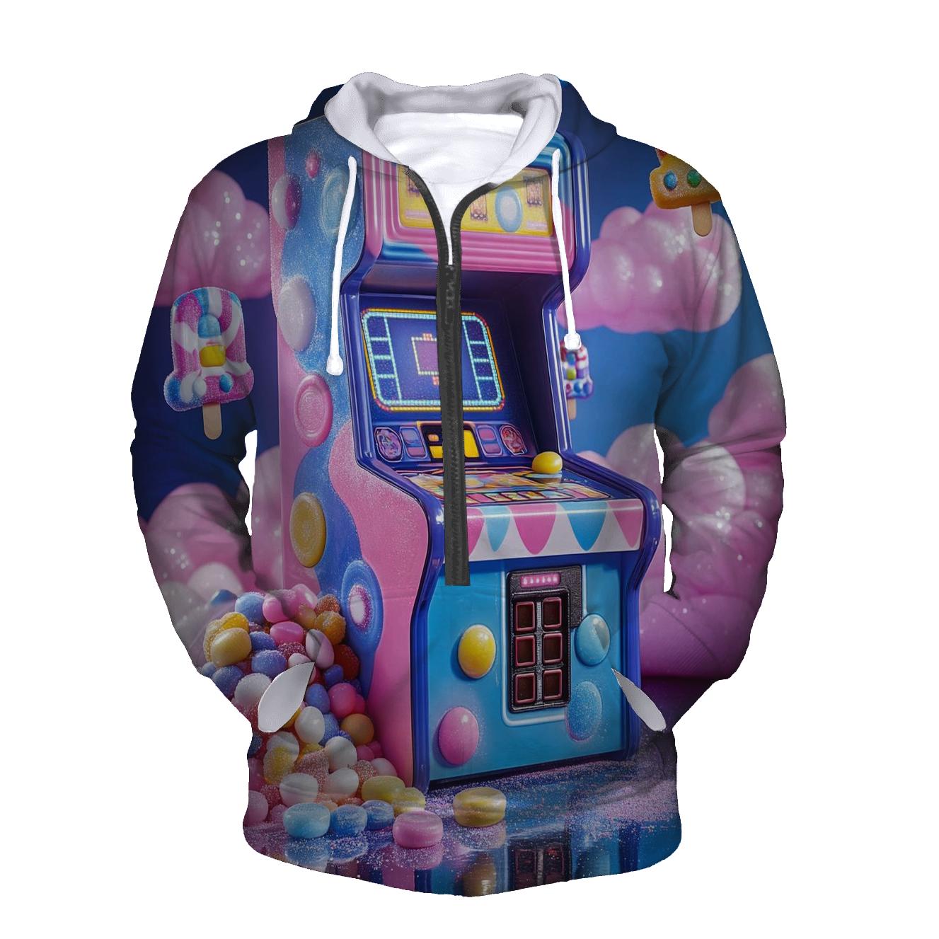 Neon Candy Arcade Clash pullover hoodies