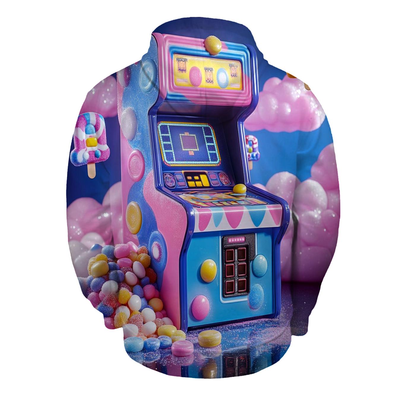 Neon Candy Arcade Clash pullover hoodies