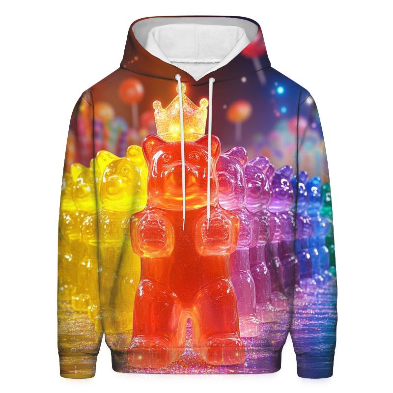 Jelly Bear Neon Parade pullover hoodies