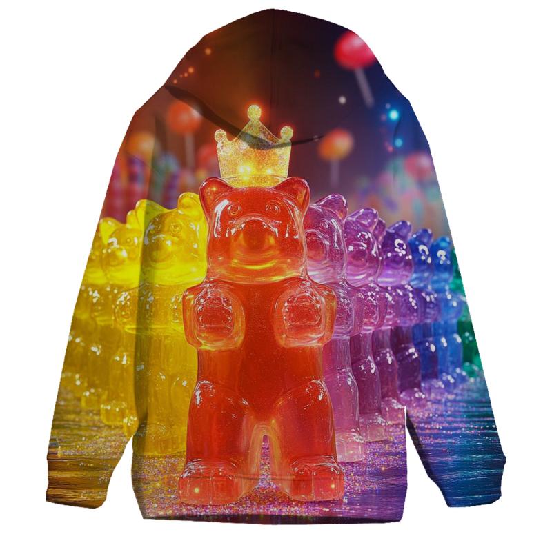 Jelly Bear Neon Parade pullover hoodies