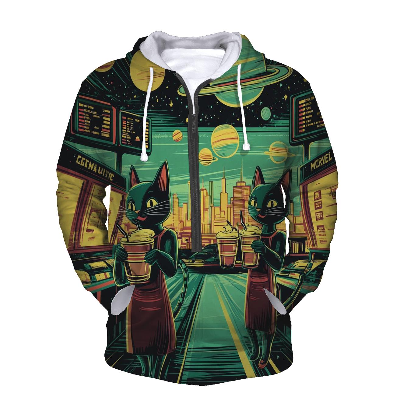 Alien Drive-Thru Jazz Cats hoodie styles