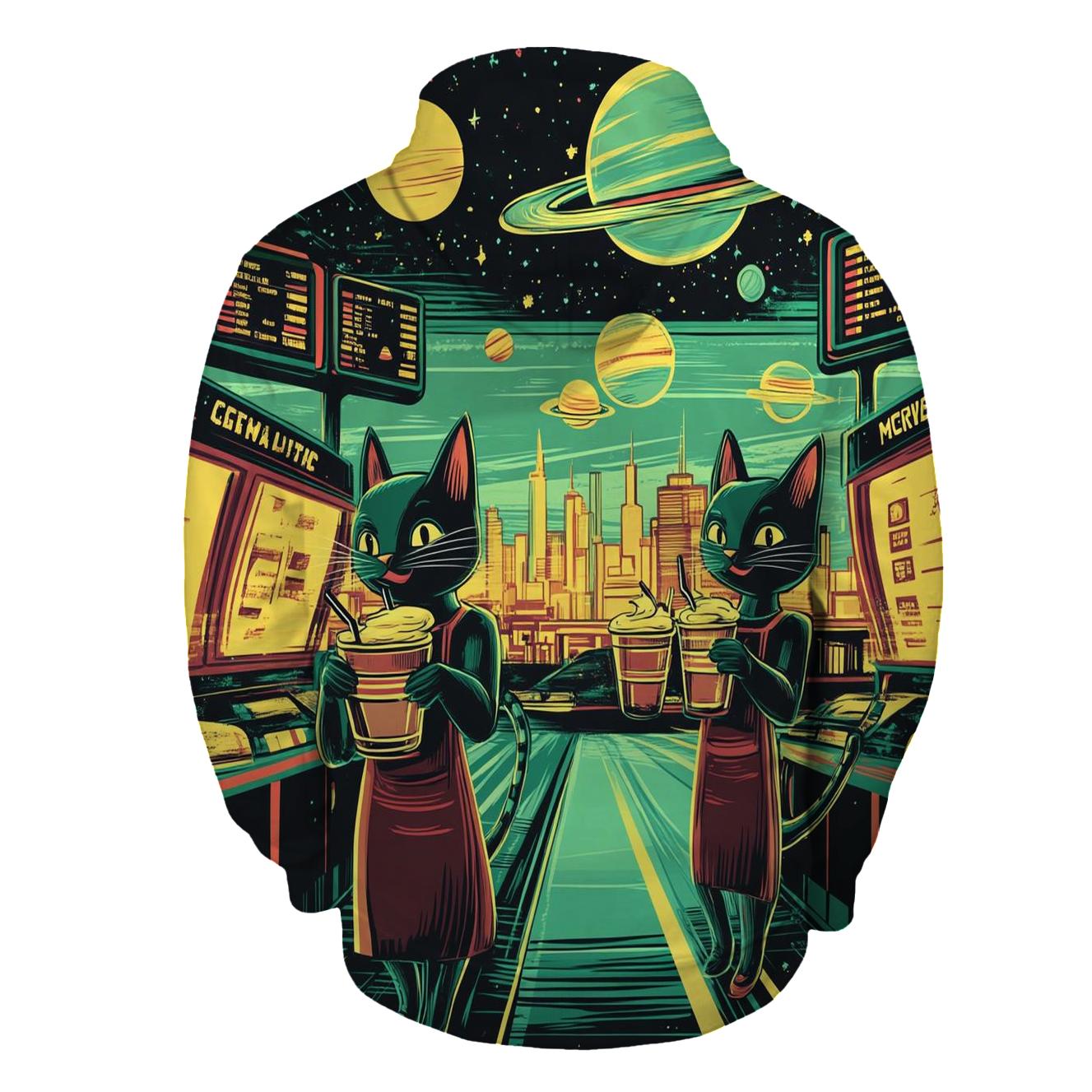 Alien Drive-Thru Jazz Cats hoodie styles