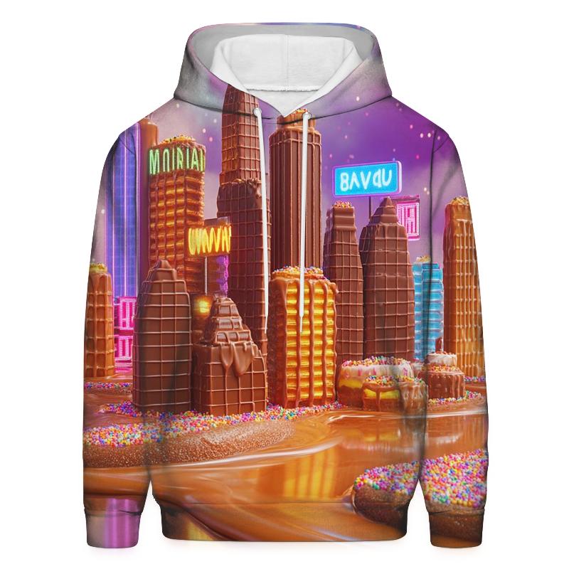Chocolate City Skyline printed hoodies