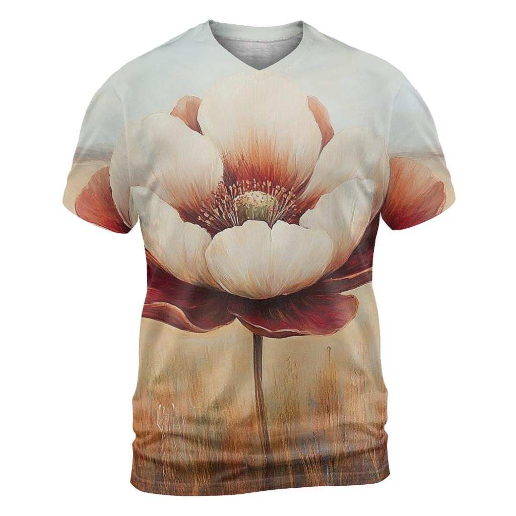 Georgia Okeeffe Inspired Desert Flowers creative print fashion shirts