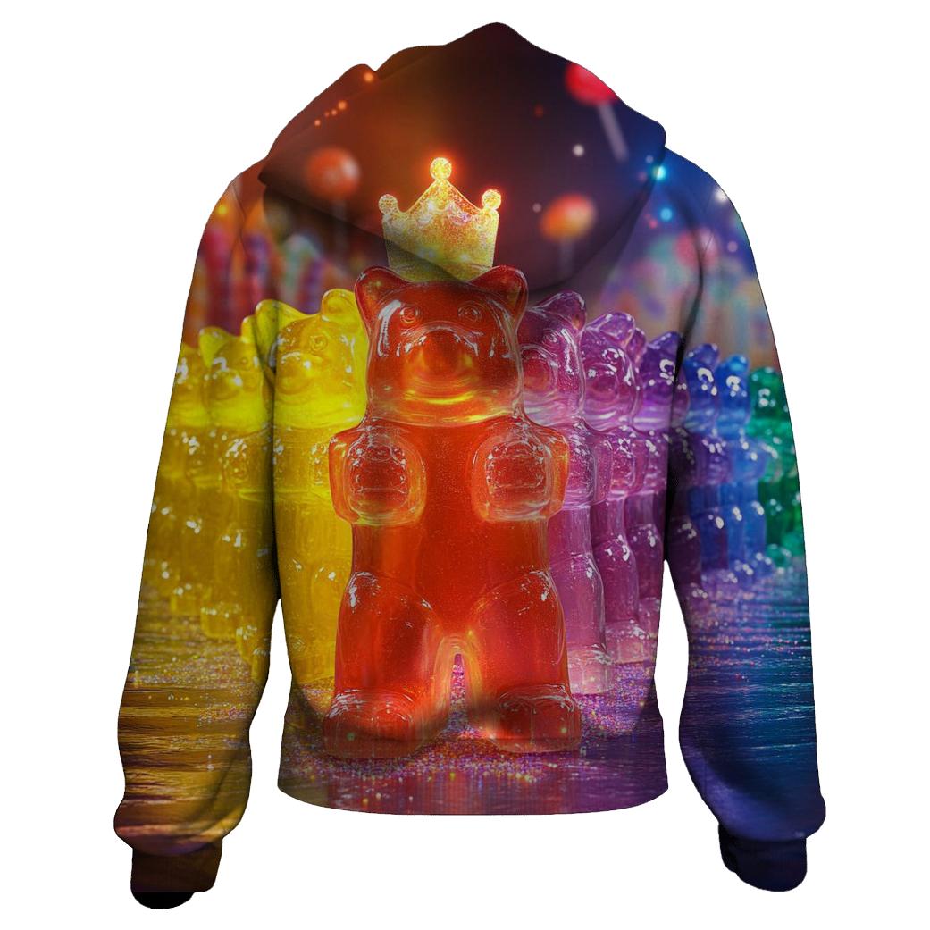 Jelly Bear Neon Parade lightweight hoodies