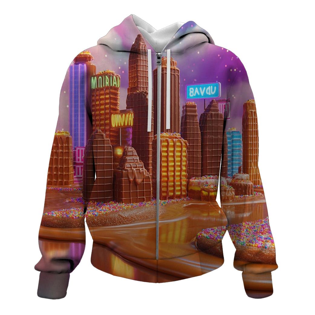 Chocolate City Skyline printed hoodies
