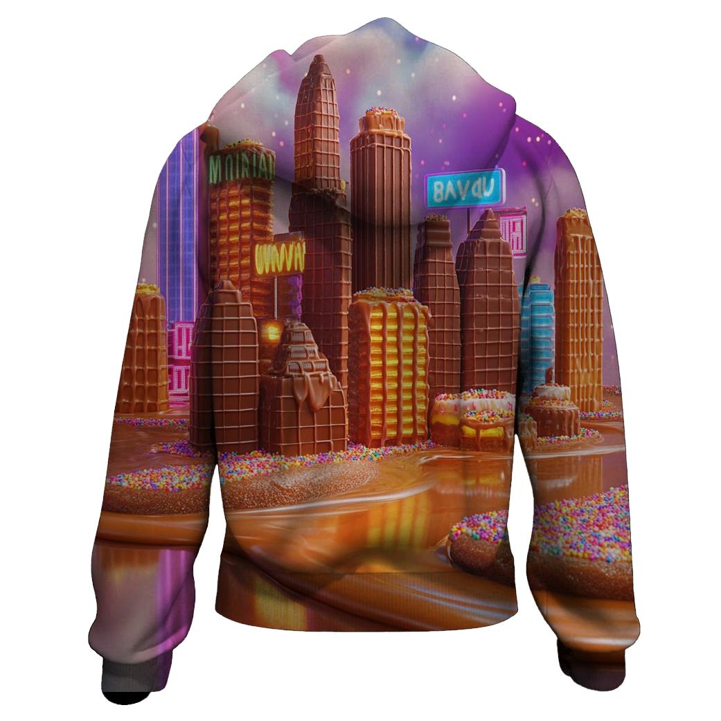 Chocolate City Skyline printed hoodies