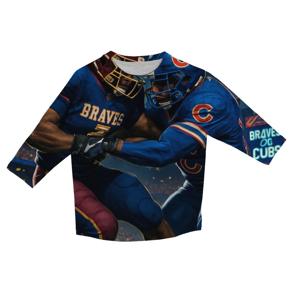 Midnight Clash At The Field custom 3/4 sleeve shirts