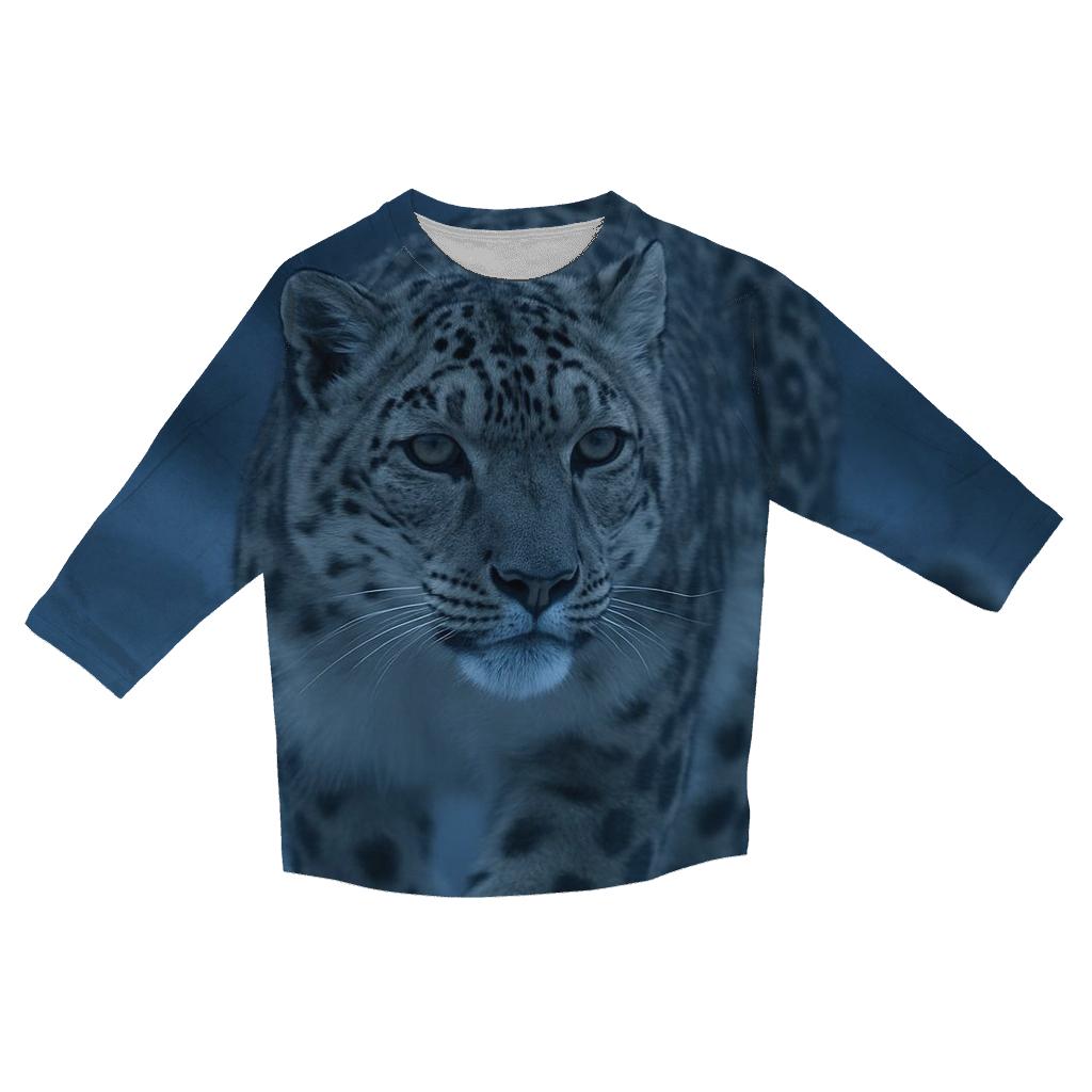 Ridge Ghost Snow Leopard fashion 3/4 sleeve shirts