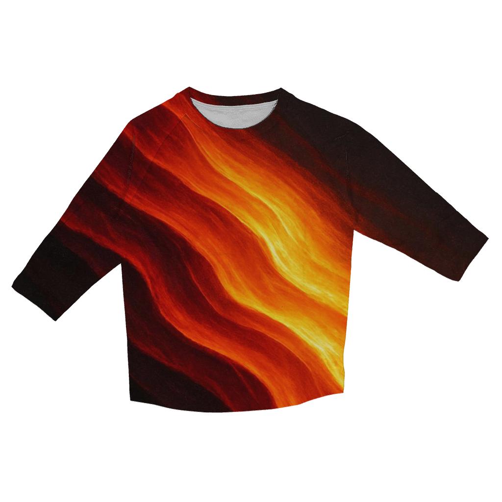 Molten Cascade trendy 3/4 sleeve tops